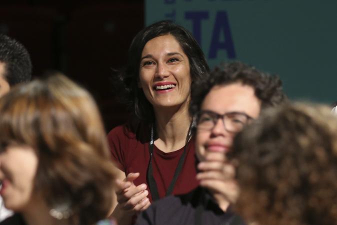 Irene Yagüe, codirectora de "La Grieta". © Andrea Comas / Festival DocumentaMadrid